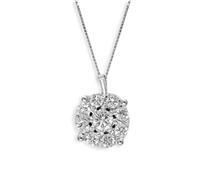 Collar I Gioielli del Sole Mujer in Oro blanco Diamante 0.23 Ct CLV086 - CLV086